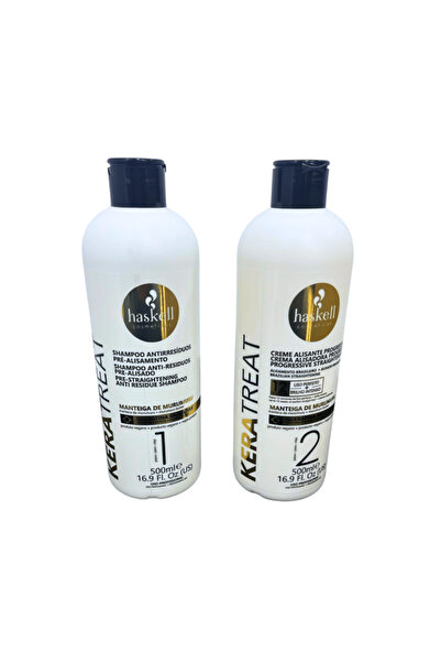 Haskell Cosmeticos Κιτ Ισιώματος Μαλλιών Keratreat Progressive (Σαμπουάν και ...