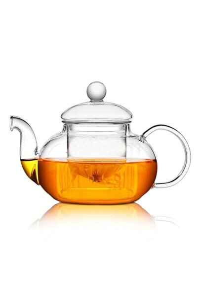 Generic Beylor Clear Glass Teapot Heat Resistant Teapots 800 ml /27 oz with I...