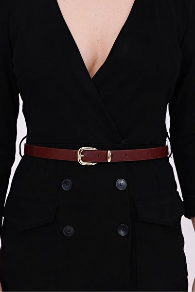 Desre Moda Gold Buckle Women's Belt Dress Belt Shirt Belt Trouser Belt