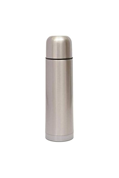 Generic Stainless Steel 500 ml Vacuum Flask With Case, Silver - Ab-010