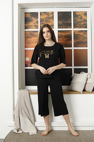 Intisimo Γυναικείες Πιτζάμες, Βαμβακερές, You are My Favourite, Μαύρες - L