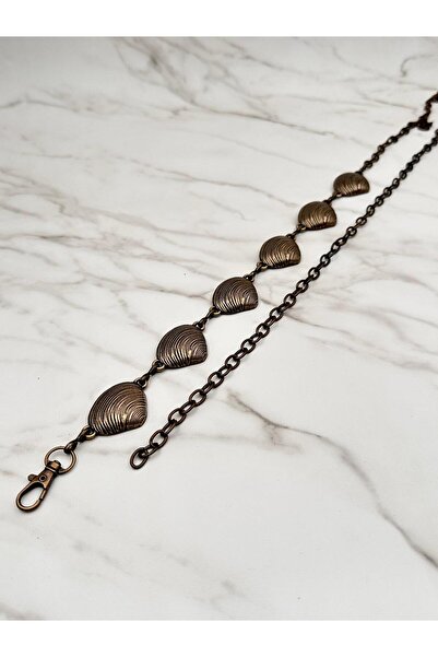 Desre Moda Seashell-Patterned Chain Belt Women's Belt Dress Belt Shirt Belt Waist Belt Coat Belt