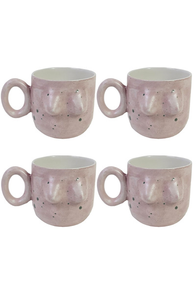 Hulganz Handmade Ceramic Artistic Glazed Mug Female with Nipples / Breasts Tea Coffee Cup Mug Cup