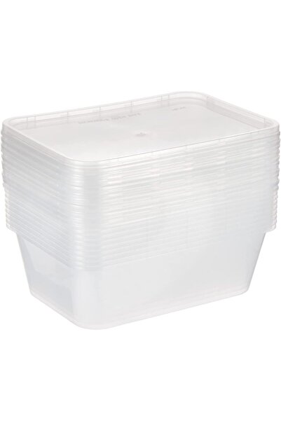 Hotpack عبوة مزدوجة لتخزين الطعام للاستخدام في الميكروويف، سعة 750 مل مع غطاء...