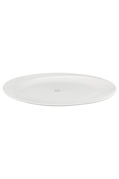 Generic Shallow Bone China Tiffany Oval Plate, White, 14 inches, JX113-A003-02