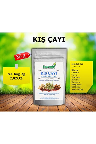 teamix Kış çayı ıhlamur zencefil gülhatmi 40 süzen 80 gr