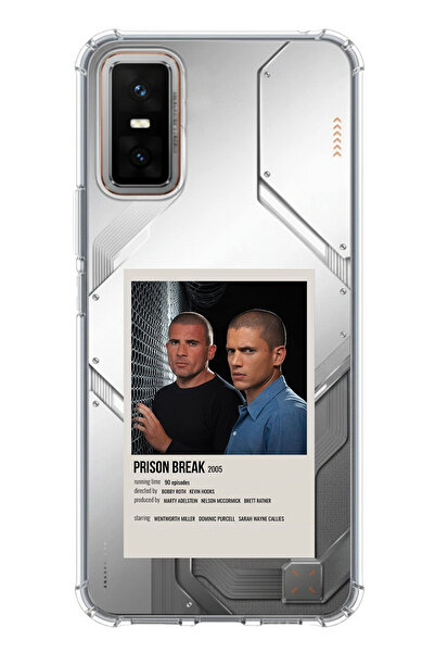 TechTree Infinix GT 30 Pro Uyumlu Prison Break Tasarımlı Baskılı Silikon Kılıf