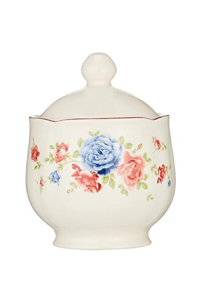 Generic Claytan cottage rose 1pc multicolor280ml sugarbowl round earthenware
