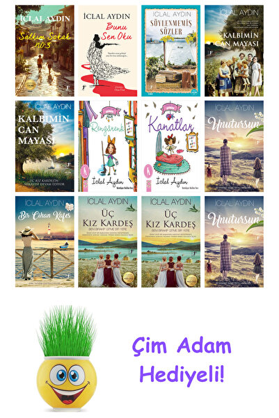 Artemis Yayınları İclal Aydın 12 Kitap Seti + Çim Adam Hediye