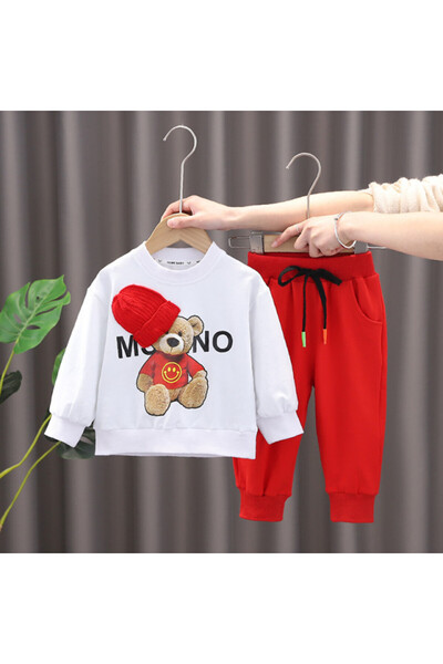 Superbaby Trening pentru baietei - Red Teddy