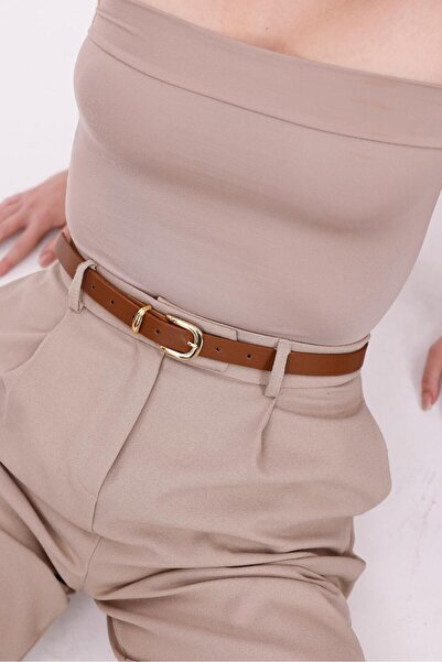 Desre Moda Gold Buckle Women's Belt Dress Belt Shirt Belt Trouser Belt