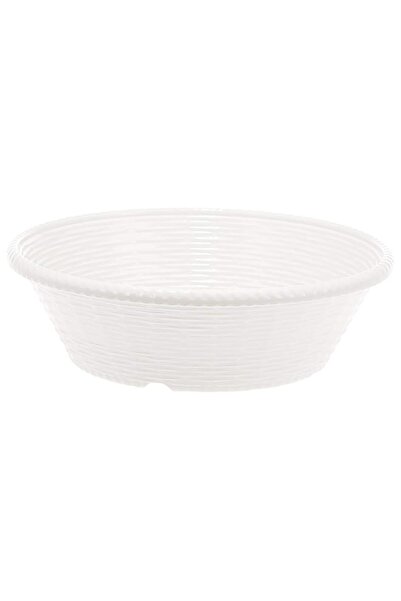 Generic Verona Melamine Round Basket - 23 Cm - White