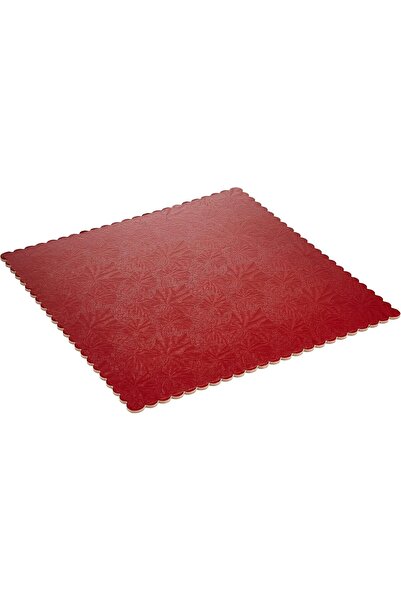 Hotpack قالب كيك مربع، ٥ قطع، قطر ٣٥ سم، أحمر