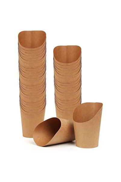 Generic Ecoway Pack Of 25-12 Oz French Fries Cup Holder Disposable Snack Cups Take Out, Popcorn Box Paper C