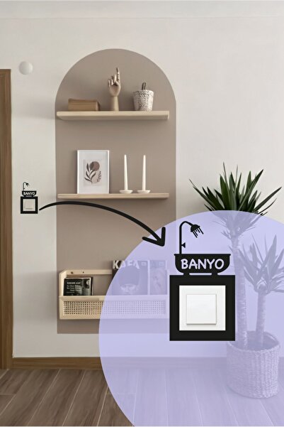 Genel Markalar Ahşap Priz Süsü Anahtar Çerçeve Süsü Banyo