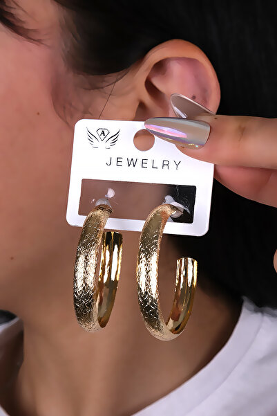 LOWEN AKSESUAR أقراط نسائية ذهبية اللون