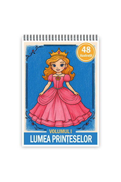 Legendary Gifts Coloring book, 48 illustrations Princess World - Volume I, 10...