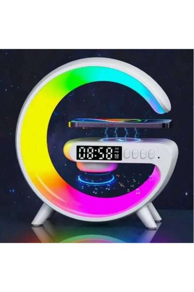 Xevo RGB wireless charging speaker, GlowSync ®, with clock, Xevo, 16 cm
