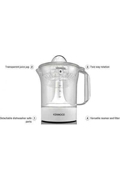 Kenwood Citrus Juicer, White, 1 Liter, 40 Watts, Je280