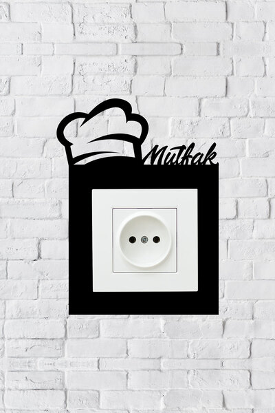 Mio Life Mutfak Duvar Dekorasyon Priz Çerçevesi (İÇ ÖLÇÜ 8,4X8,4 CM) Dekorati...