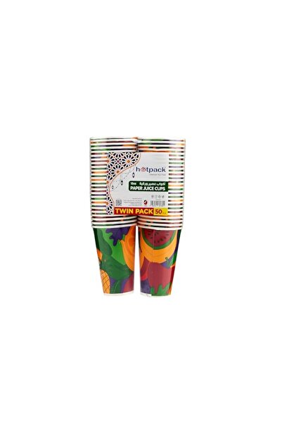 Generic HOTPACK PAPER JUICE CUP 12OZ 25PCSX2 TWINPACK
