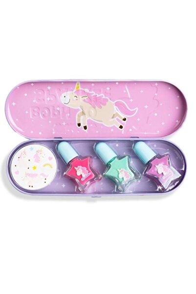 Evelise MARTINELIA LITTLE UNICORN SET 3 LACURI DE UNGHII SI STICKERS IN CUTIE...