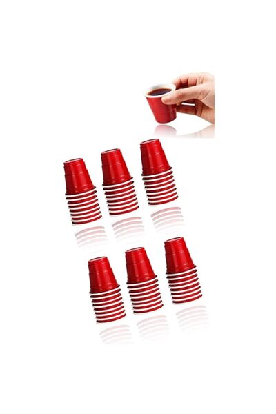 Generic Sweet seven 100-pack 2 oz Red Disposable Plastic Party Cups- Mini Party Cups for Jello Shots and Ta