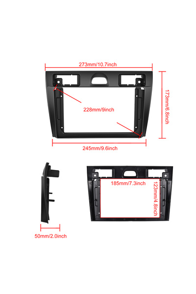 podofo Navigation compatible with Ford Fiesta (2002–2008) 6GB RAM, 128GB ROM - Rear view camera included
