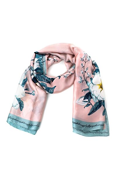 Intisimo Eșarfă cu imprimeu , mărime universală, atingere mătăsoasă, roz