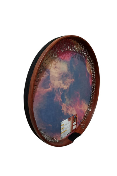 Aryen Müzik REMO MARKA PROFESYONEL KUMLU İRAN ERBANESİ (DEF) 52 CM BÜYÜK BOY ALEV DESENLİ