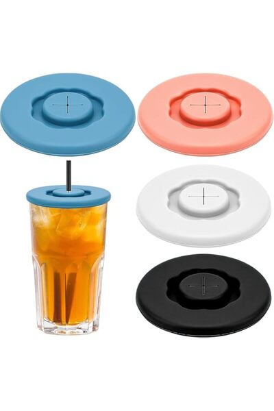 Generic Tazweeq Silicone Lids for Cups, Reusable Drink Covers, Food Grade Mat...