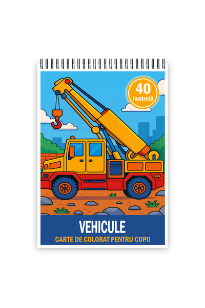 Legendary Gifts Βιβλίο ζωγραφικής, 40 εικόνες Οχήματα, 86 σελίδες, A4