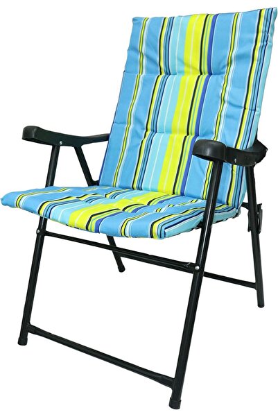 BUNCA 🪑 Lightweight and durable folding camping chair for the countryside with a comfortable backrest, easy to carry and store