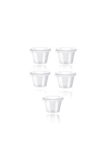 Generic Portion Control Cups With Lids (4oz, 100-Pack) - Disposable Ramekin Cups for Meal Prep - BPA-Free P