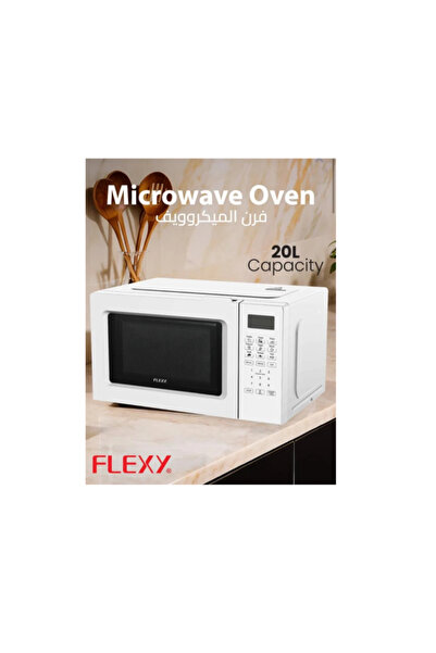 Flexi ميكروويف 20 لتر 700 واط أبيض رقمي FMO8877