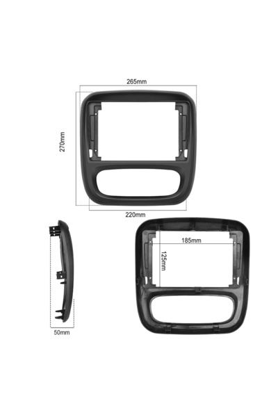 podofo Navigation Renault Trafic Opel Vivaro (2015–2016) 6GB RAM, 128GB ROM - Rear view camera included