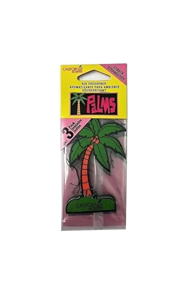 Generic Hanging Palm Tree Air Freshner, 3 Packs (Shasta Strawberry)