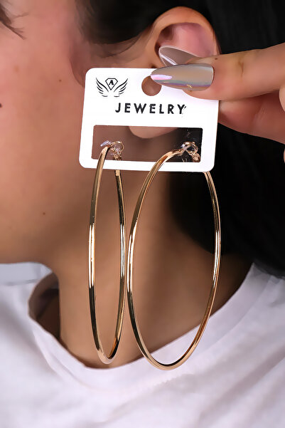 LOWEN AKSESUAR أقراط دائرية كبيرة الحجم للنساء