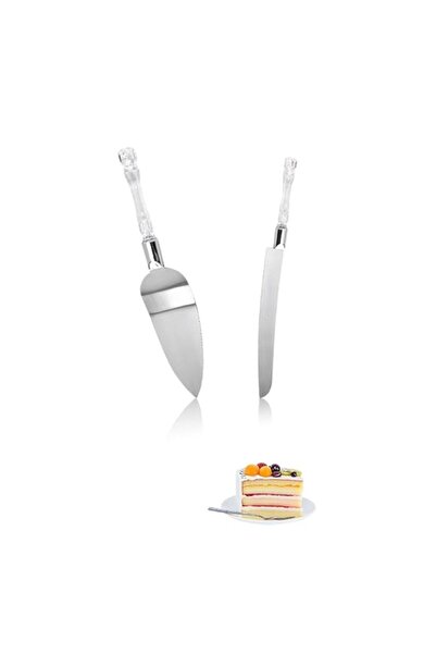 Generic Sweet seven® Elegant Wedding Cake Knife Set, 2-Piece Stainless Steel ...