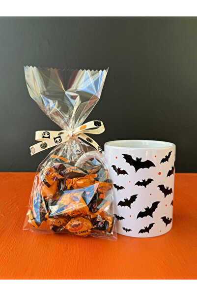 Hepsi Enteresan Candy Bat Pattern Halloween Cup, Halloween Cup