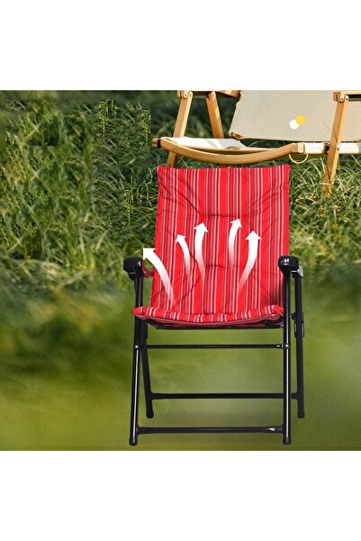 BUNCA 🪑 Lightweight and durable folding camping chair for the countryside with a comfortable backrest, easy to carry and store