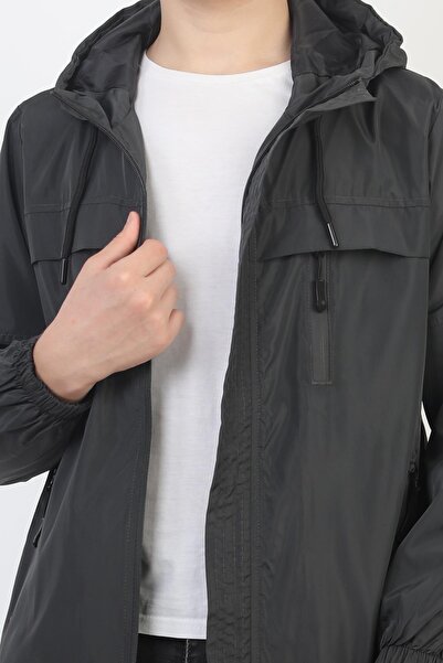 ASYAKİDS CLUB Boy's Hooded Pocket Lined Seasonal Raincoat