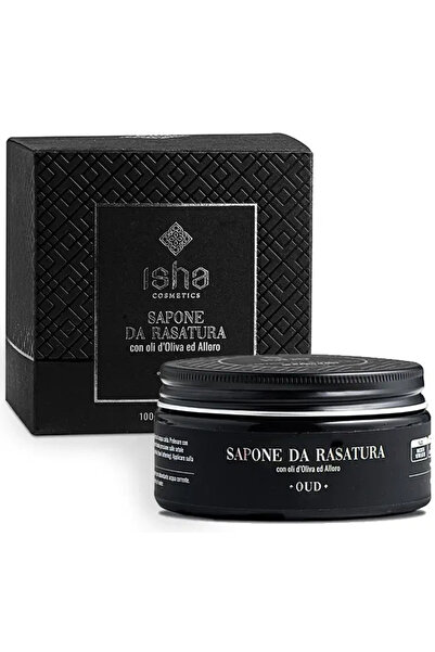 isha Săpun de ras cu ulei de măsline și foi de dafin, 100g,