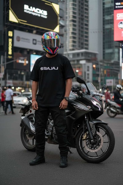 BJACKS Motorsports Wear Bajaj Pulsar Wheel Passionate Special Series Premium T-Shirt