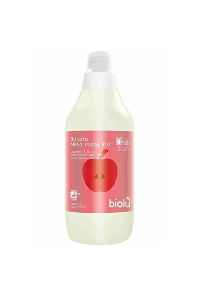 Biolu Detergent lichid ecologic pentru rufe albe și colorate, mere roșii, 1L -