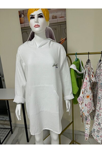 Hababamevi Habev-Pi̇ke Unisex Sweat Bathrobe with Hood