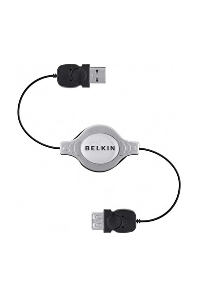 Genel Markalar BLKIN USB 1m Makaralı Siyah Uzatma Kablosu