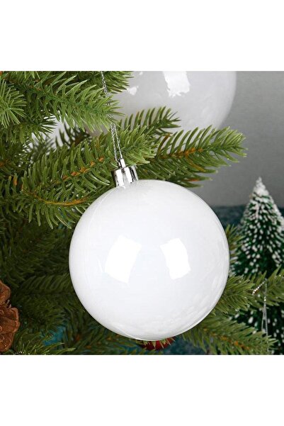 mutlu adım 6 bucăți de 5 cm ornamente pentru copac cu bile de Crăciun