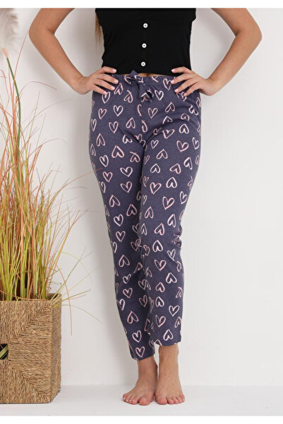 embody Women's Pyjama Trousers Lady Cotton hearts grey 200