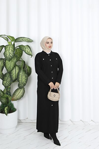 NİSUM MODA Set de tricotaje cu detaliu cu nasturi, cu fustă